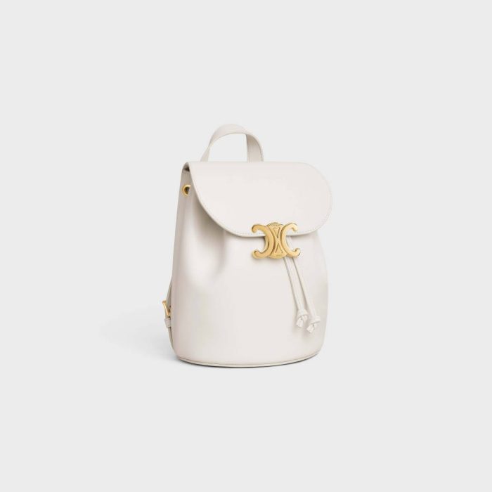 Backpack Celine Bonnie In Smooth Calfskin Women Backpacks Rice