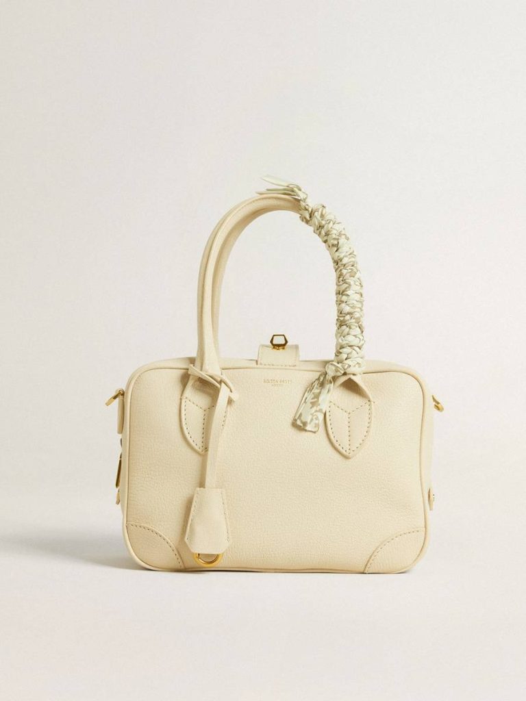 Bag Accessories Golden Goose Women Butter-Colored Braided Fabric Charm With Brass Chain
