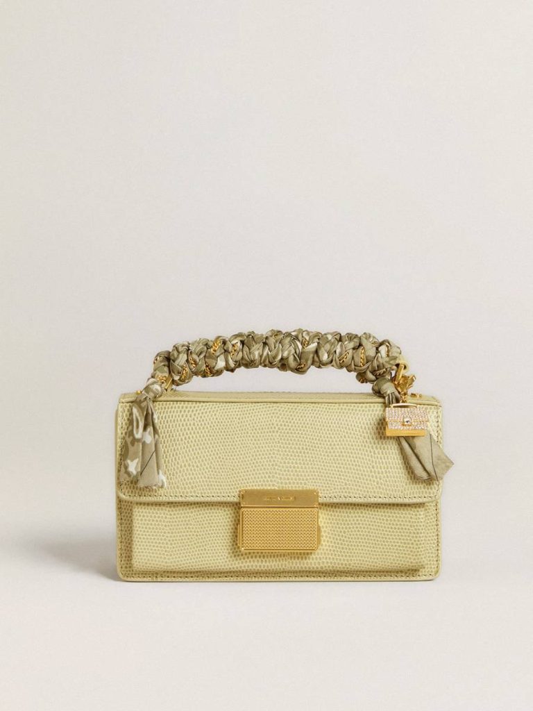 Bag Accessories Women Purse-Shaped Charm In Gold-Colored Brass With Crystals Golden Goose Gold
