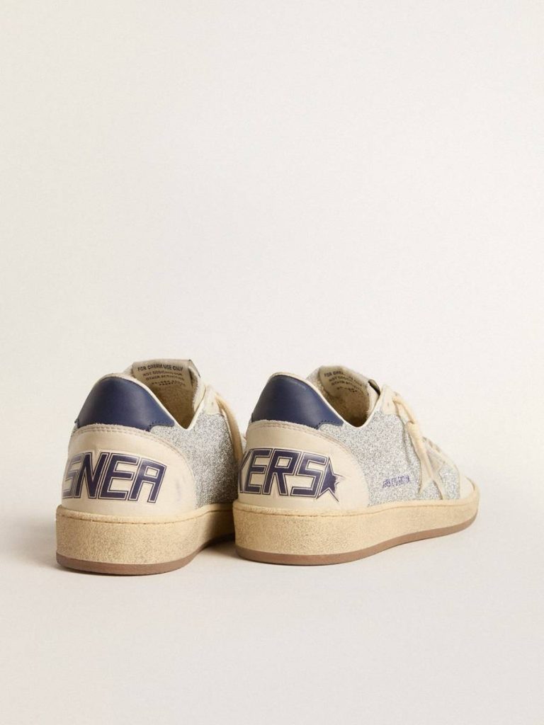 Ball Star Women's Ball Star Ltd In Swarovski Crystals And Leather With White Suede Star Women Golden Goose