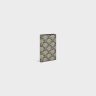 Beige Coin And Card Holders Men Celine Vertical Card Holder In Triomphe Canvas And Calfskin