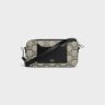 Beige Tech Accessories Men Horizontal Pouch In Triomphe Canvas With Celine Print