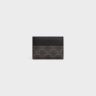 Black Celine Coin And Card Holders Men Large Card Holder In Triomphe Canvas And Calfskin