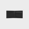 Black Celine Men Bi-Fold Wallet With Coin Compartment In Calfskin With Triomphe Embossed Wallets