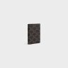 Black Vertical Card Holder In Triomphe Canvas Men Coin And Card Holders Celine