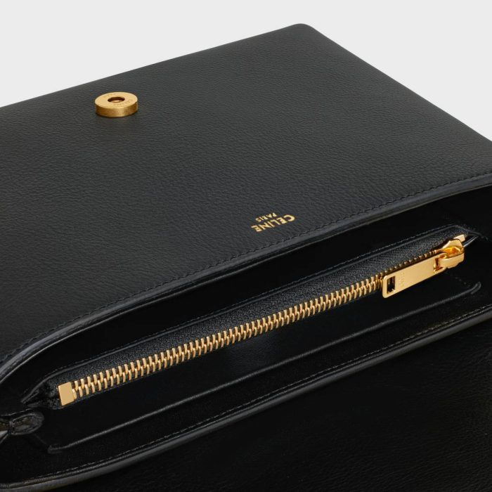 Black Women Medium Celine Victoire Bag In Supple Grained Calfskin Cross-Body Bags