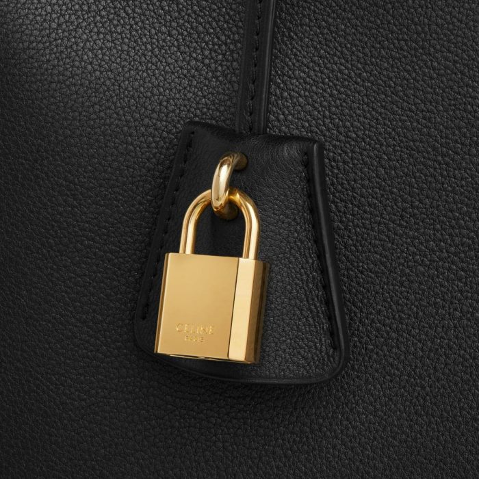 Black Women Top-Handle Bags Teen Celine Conti Bag In Supple Grained Calfskin