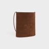 Brown Men Bucket In Suede Calfskin With Triomphe Embossed Cross-Body Bags Celine