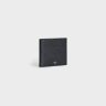 Celine Bi-Fold Wallet With Coin Compartment In Grained Calfskin Wallets Men Black