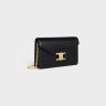 Celine Black Margo Women Wallet On Chain Margo In Shiny Calfskin
