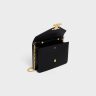 Celine Black Margo Women Wallet On Chain Margo In Shiny Calfskin