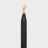 Celine Black Straps And Accessories Women Long Strap In Smooth Calfskin With Gold Finishing