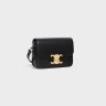 Celine Black Teen Triomphe Bag In Shiny Calfskin Women Cross-Body Bags