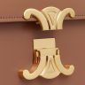 Celine Classique Triomphe Bag In Shiny Calfskin Bronze Women Cross-Body Bags