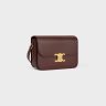 Celine Cross-Body Bags Classique Triomphe Bag In Shiny Calfskin Women Chestnut