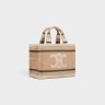 Celine Hobo And Tote Bags Small Cabas Thais In Striped Textile With Triomphe Beige / Black Women