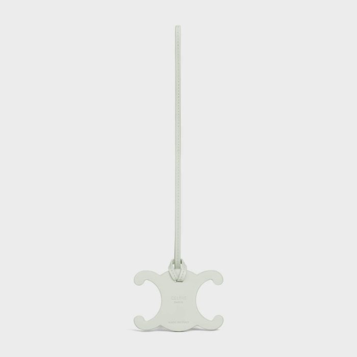 Celine Jade Women Triomphe Keyring Charm In Smooth Calfskin Straps And Accessories
