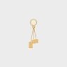Celine Straps And Accessories Gold Engraved Multicharm In Brass Women
