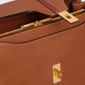 Celine Tan Classique 16 Bag In Natural Calfskin Women Top-Handle Bags