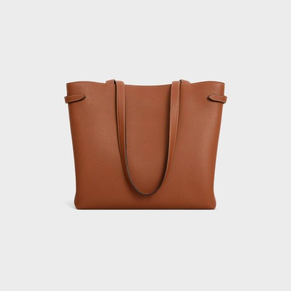 Celine Tan Women Medium Cabas Anaïs Cuir Triomphe In Grained Calfskin Hobo And Tote Bags
