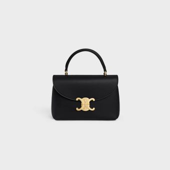 Celine Teen Nino Bag In Smooth Satinated Calfskin Cross-Body Bags Women Black