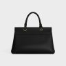 Celine Top-Handle Bags Black Medium Aucourt 16 Soft In Supple Grained Calfskin Women