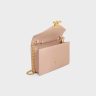 Celine Wallet On Chain Margo In Shiny Calfskin Women Margo Soft Peach