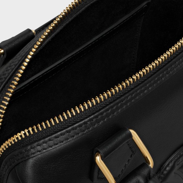 Celine Women Black Small Boston In Smooth Calfskin Cross-Body Bags