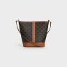 Celine Women Cross-Body Bags Small Bucket In Triomphe Canvas And Calfskin Tan