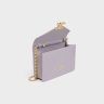 Celine Women Light Lilac Wallet On Chain Margo In Shiny Calfskin Margo