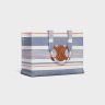 Celine Women Multicolor Large Cabas Thais In Striped Textile And Calfskin Hobo And Tote Bags
