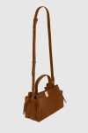 Cognac Yuzefi Mini Gyoza - Cognac Suede Crossbody Bags Women