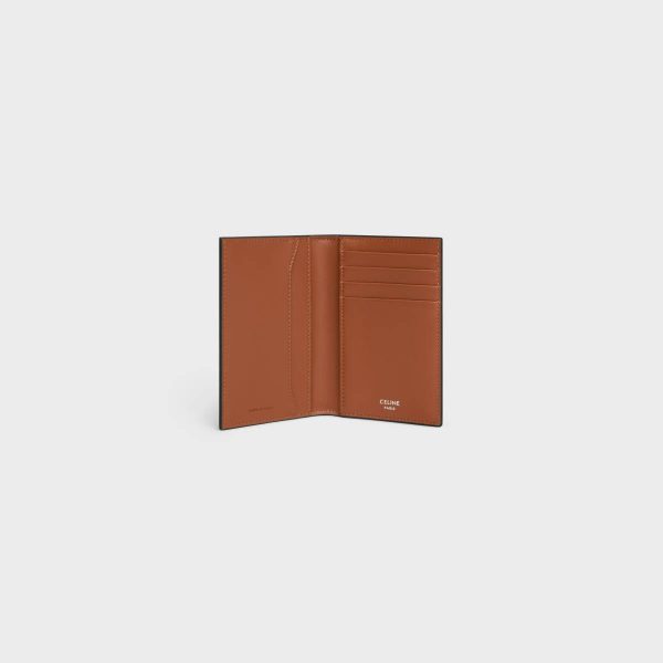 Coin And Card Holders Celine Vertical Card Holder In Triomphe Canvas Sunset Multicolor Men