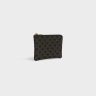 Coin And Card Holders Men Black Celine Coin And Card Pouch In Triomphe Canvas