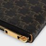 Coin And Card Holders Men Black Celine Coin And Card Pouch In Triomphe Canvas
