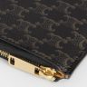 Coin And Card Holders Men Tan Zipped Purse With Removable Card Holder In Triomphe Canvas And Lambskin Celine