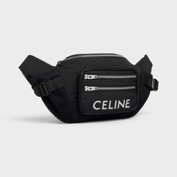 Cross-Body Bags Belt Bag Trekking In Nylon With Celine Print Men Black