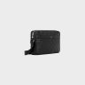 Cross-Body Bags Black Men Celine Medium Messenger In Calfskin With Triomphe Embossed
