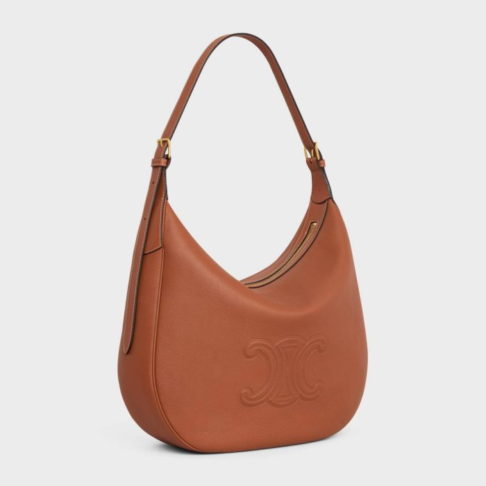 Cross-Body Bags Celine Tan Women Large Heloïse Cuir Triomphe Bag In Supple Grained Calfskin