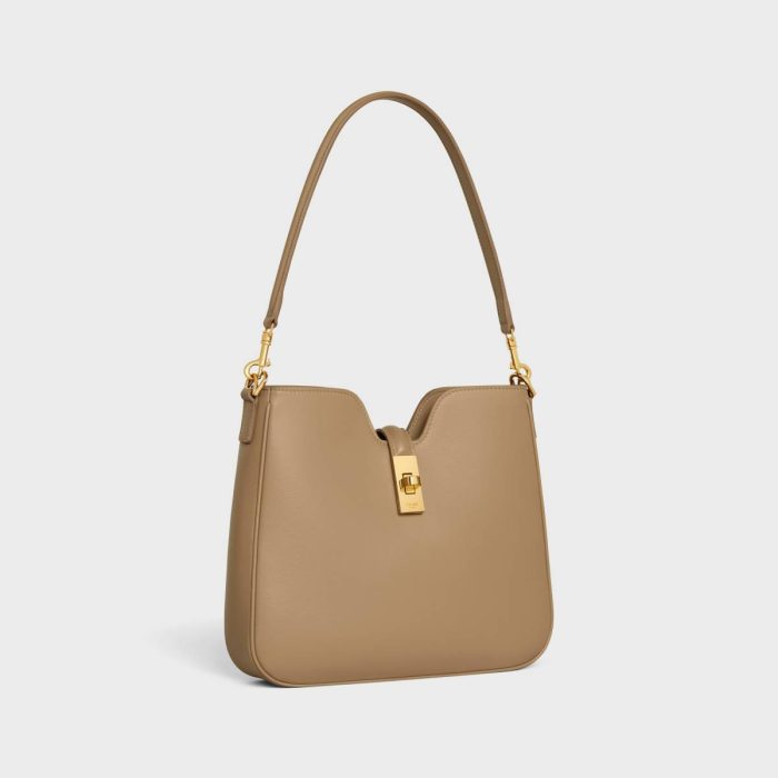 Cross-Body Bags Celine Women Small Camille 16 Soft Bag In Smooth Calfskin Smoked Brown
