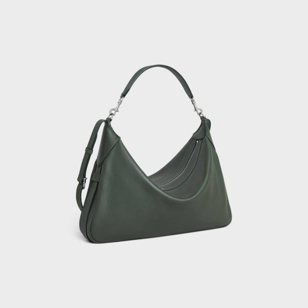 Cross-Body Bags Large Strap Romy In Supple Grained Calfskin Dark Army Celine Men