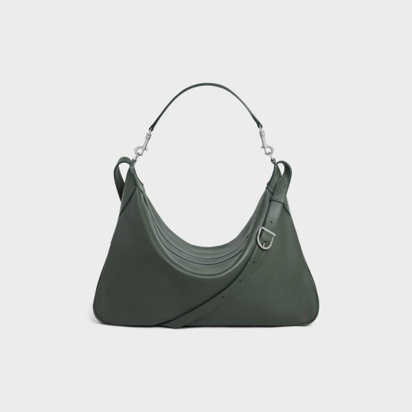 Cross-Body Bags Large Strap Romy In Supple Grained Calfskin Dark Army Celine Men