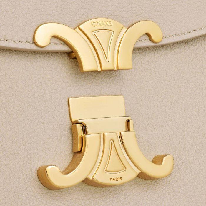 Cross-Body Bags Medium Nino Bag In Supple Grained Calfskin Cappuccino Celine Women