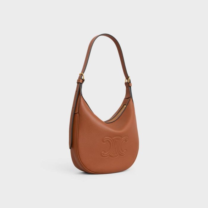 Cross-Body Bags Small Heloïse Cuir Triomphe Bag In Supple Grained Calfskin Tan Celine Women