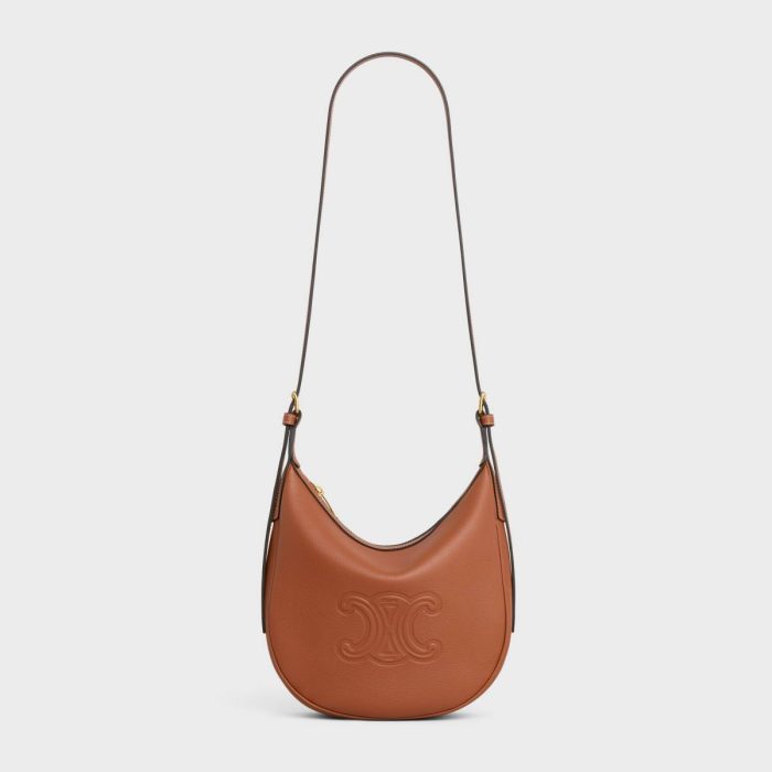 Cross-Body Bags Small Heloïse Cuir Triomphe Bag In Supple Grained Calfskin Tan Celine Women