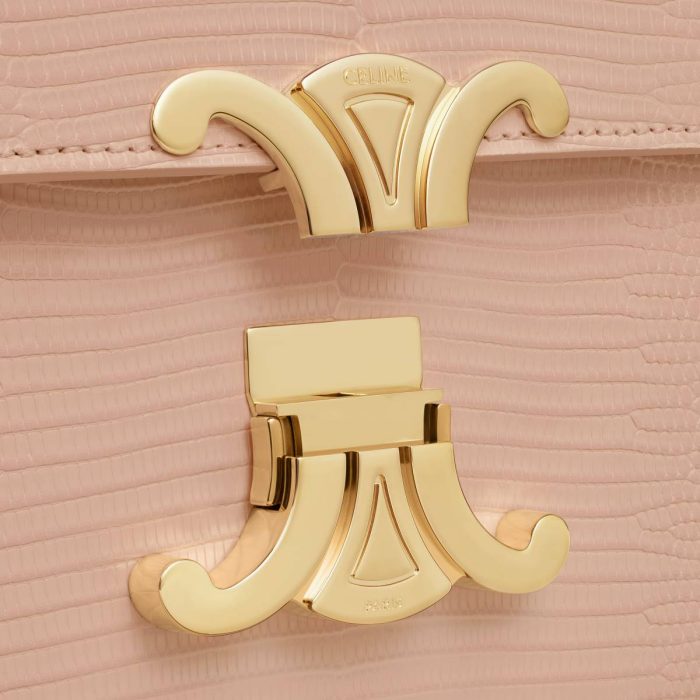 Cross-Body Bags Teen Triomphe Bag In Lizard Soft Peach Celine Women
