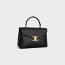 Cross-Body Bags Women Black Medium Nino Bag In Supple Grained Calfskin Celine