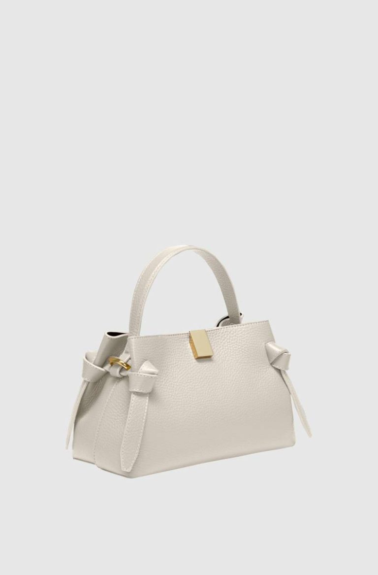 Crossbody Bags Cream Mini Gyoza - Cream Pebble Grained Leather Women Yuzefi