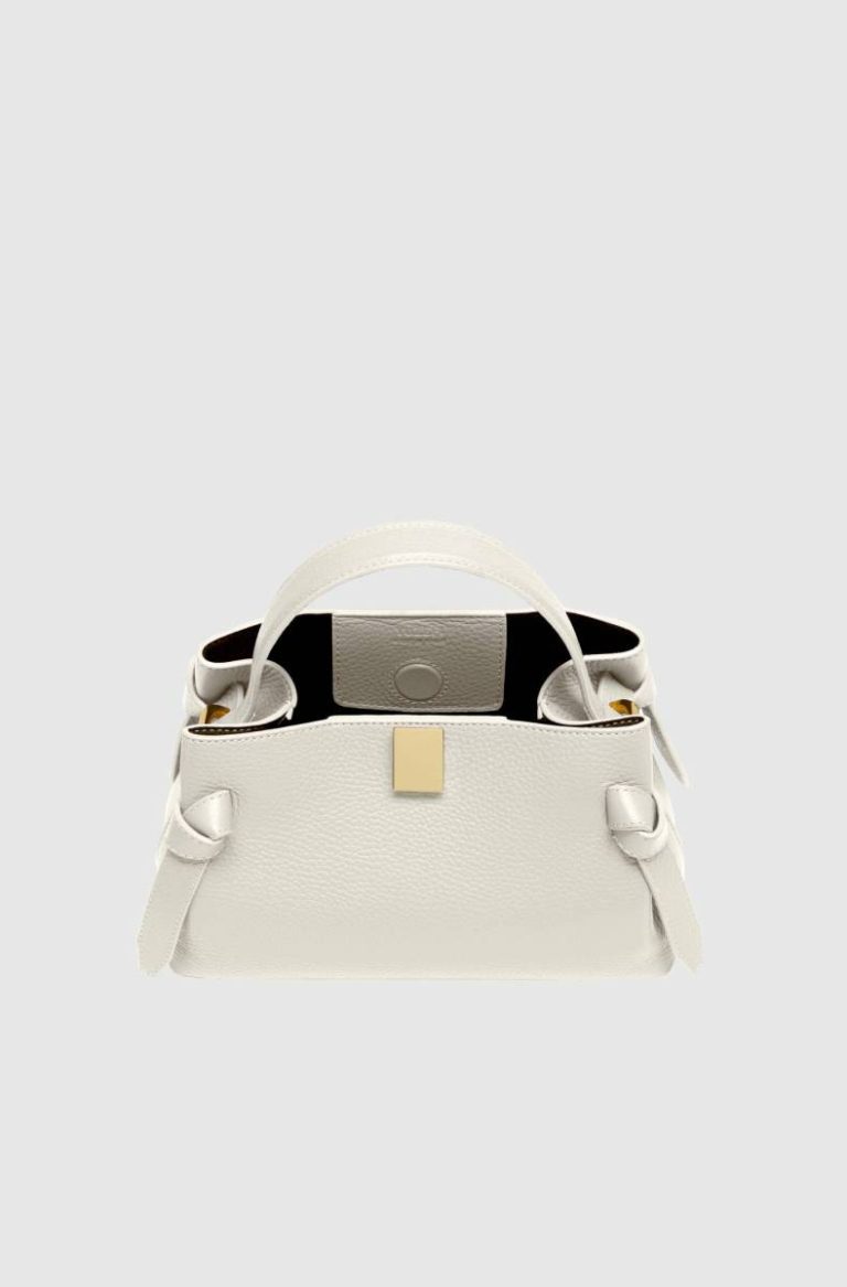 Crossbody Bags Cream Mini Gyoza - Cream Pebble Grained Leather Women Yuzefi