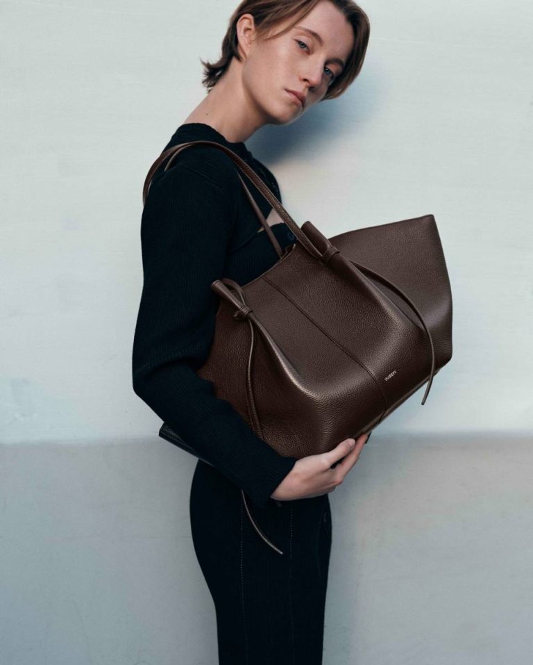 Espresso Large Mochi - Espresso Pebble Grain Leather Tote Bags Yuzefi Women